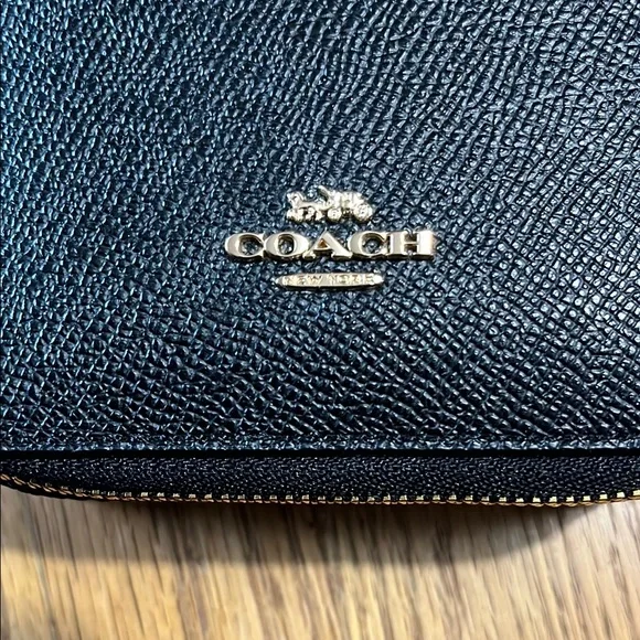 Coach Textured Black Leather travel jewelry case - Picture 5 of 5